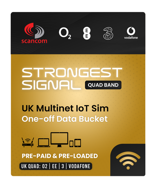 Multi Network 100GB Data SIM UK - EE O2 Three Vodafone Preloaded Data Every Month for 6 / 12 / 24 / 36 months